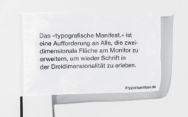das »typografische Manifest.«